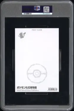 2022 POKEMON FOSSIL MUSEUM POSTCARD PIKACHU & FOSSIL POKEMON PSA 10 - Image 2