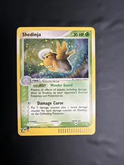 Pokemon TCG SHEDINJA EX DRAGON 11/97 Holo Rare w/ Swirl 🍥 E Reader Vintage LP - Image 1