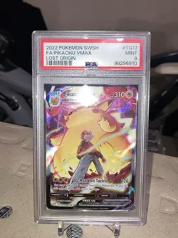 Pokemon Pikachu VMAX Lost Origin Trainer Gallery Full Art #TG17 PSA 9 Mint - Image 2