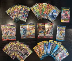 33x Lot of Sealed Pokemon Booster Packs XY Sun Moon Breakpoint Breakthrough Etc - Image 1
