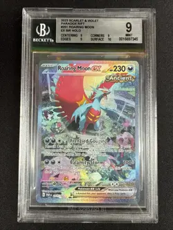 Roaring Moon EX Sir 251/182 Paradox Rift Pokemon NM En BGS 9 - Image 1