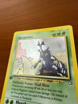 Pokemon TCG Heracross Neo Genesis 6/111 1st Edition Holo Rare - Image 5