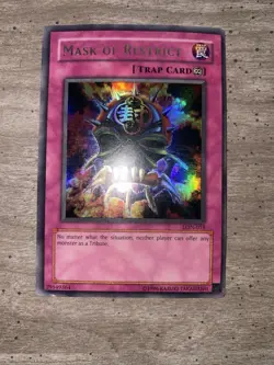 Yu-Gi-Oh Mask of Restrict LON-018 Ultra Rare Unlimited Edition, Lightly Played - Image 2