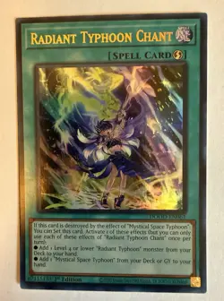 1X NM Radiant Typhoon Chant - DOOD-EN061 - Ultra Rare 1st Edition Yugioh! - Image 1