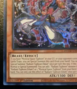 Radiant Typhoon Eldam DOOD-EN013 1st Ed. Super Rare Doom Of Dimensions Yu-Gi-Oh! - Image 4