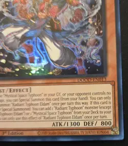 Radiant Typhoon Eldam DOOD-EN013 1st Ed. Super Rare Doom Of Dimensions Yu-Gi-Oh! - Image 5