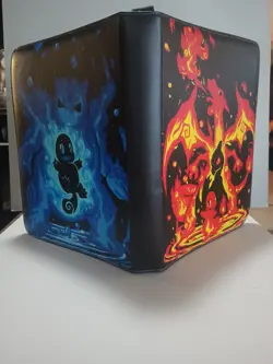 Pokemon 3 Ring Card Binder 50 Page 9 Pocket Card Album Charizard/Blastoise - Image 3
