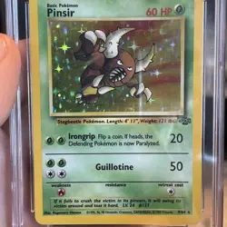 Pokemon CGC 9.5 Pinsir Holo Rare Card 9/64 Jungle Unlimited Vintage 1995 - Image 2
