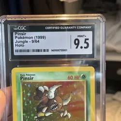 Pokemon CGC 9.5 Pinsir Holo Rare Card 9/64 Jungle Unlimited Vintage 1995 - Image 4