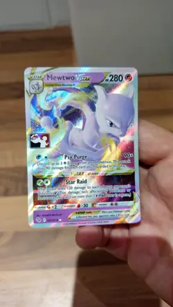 Mewtwo VStar 031/078 Prize Pack Play! Full Art Rare Stamped Pokemon Card - NM - Image 4