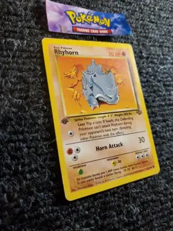 Rhyhorn - 1st Edition - Pokemon Card - Jungle Set 1999 - 61/64 - WOTC - TCG - NM - Image 3