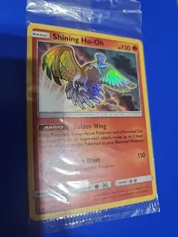 Pokemon TCG Shining Ho-Oh SM70 Black Star Promo Card Sealed NM/M - Image 1