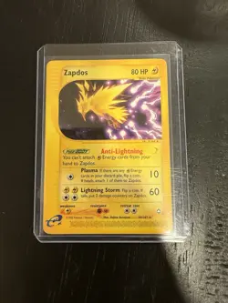 Pokemon TCG Zapdos Aquapolis 44/147 Non-Holo Card 2002 NM-VLP Condition - Image 1