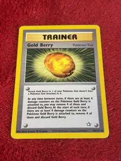 Gold Berry 93/111 Neo Genesis Regular Pokemon Card Played - Image 1