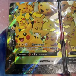 🔥 Pikachu V-Union [Set of 4] SWSH: Sword & Shield Promo Cards Holo NM 🔥 - Image 3