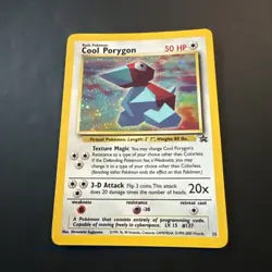 Cool Porygon Holo Black Star Promo 15 WOTC Pokemon Card - NM SWIRL! - Image 3