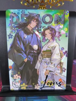 Giyu & Shinobu CP Rare Holo Foil Card NM Demon Slayer Pieces Time Wedding 2 - Image 1