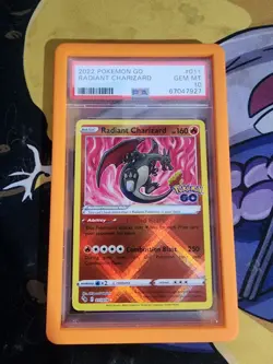 Radiant Charizard 011/078 Pokemon GO Card PSA GEM MINT 10 💎 - Image 2