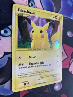 Pikachu 112/111 Rising Rivals Secret Rare Holo Pokemon Card TCG MP - Image 2
