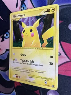 Pikachu 112/111 Rising Rivals Secret Rare Holo Pokemon Card TCG MP - Image 3