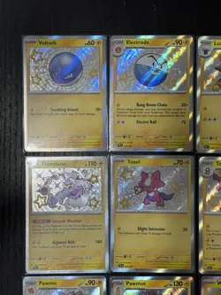 Pokemon TCG Paldean Fates Electric Baby Shiny | 12 Card Lot NM | Lot #3 - Image 2