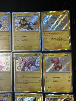 Pokemon TCG Paldean Fates Electric Baby Shiny | 12 Card Lot NM | Lot #3 - Image 3