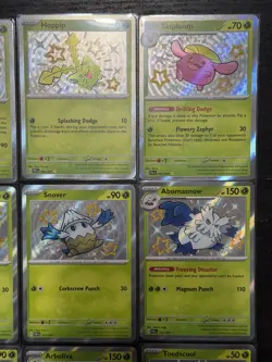 Pokemon TCG Paldean Fates Grass Baby Shiny | 15 Card Lot NM | Lot #1 - Image 3