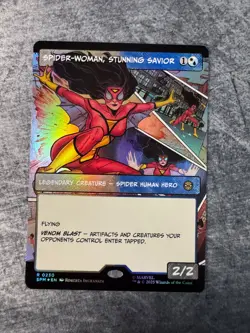 Spider-Woman, Stunning Savior (Borderless) - Marvel's Spider-Man (230) - NM Foil - Image 1