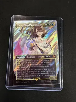 MTG - Yuna, Grand Summoner (Borderless) (Surge Foil): Final Fantasy Foil - Image 1
