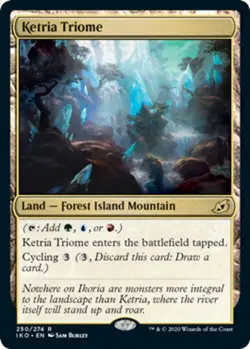 [1x] Ketria Triome - Foil Near Mint, English Ikoria: Lair of Behemoths MTG Magic - Image 1