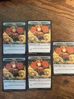 Food (Token) (x4 Reg + x1 FOIL) - (016/020) - ELD - MTG - NM - Image 1