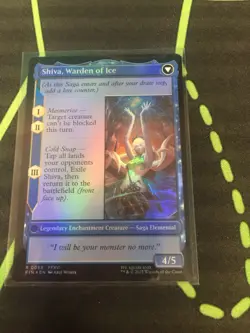 MTG Magic The Gathering Jill, Shiva’s Dominant Foil FIN Rare Blue Final Fantasy - Image 2