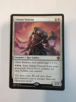 Valiant Veteran NM DMU Dominaria United Regular Mtg - Image 1