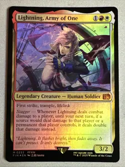MTG / Lightning, Army of One / FIN / #233 / FOIL / Mythic / NM - Image 1
