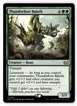 Thunderfoot Baloth 201 Commander: Duskmourn: House of Horror NM - Image 1