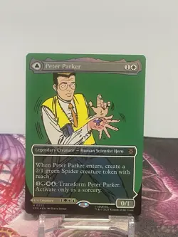 MtG SPM Peter Parker / Amazing Spider-Man #232 Borderless FOIL - Image 1
