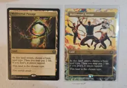 MTG Multiversal Passage 1X Borderless #0206 - 1X Regular #0108 Spider-Man - Image 1