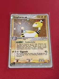 Pokemon TCG Ampharos EX 89/97 Dragon Frontiers Ultra Rare Holo NM - Image 1