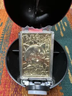Jigglypuff Pokemon 23k Gold Plated Pokemon Trading Card 1999 Burger King - Image 2