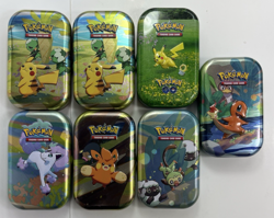 Pokemon TCG Lot of 7 Empty Mini Tins 011824AST3-D Pikachu, Charmander, Ponyta - Image 2