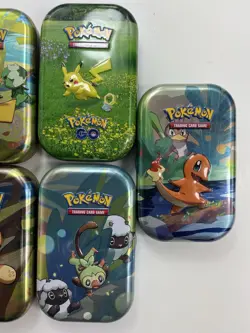 Pokemon TCG Lot of 7 Empty Mini Tins 011824AST3-D Pikachu, Charmander, Ponyta - Image 4