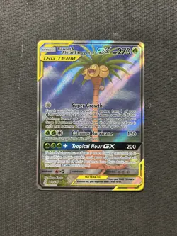 Pokemon TCG Rowlet & Alolan Exeggutor GX 215/236! LP Condition! See Description! - Image 1