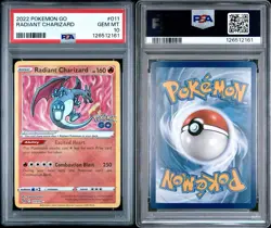 Pokemon- Radiant Charizard 011/078- Pokemon GO- PSA 10 Gem Mint - Image 3