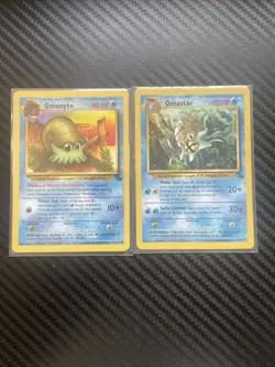 Omanyte Omastar Fossil Unlimited Mint / Lp Pokemon TCG - Image 1
