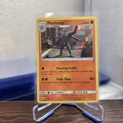 Machamp 13/18 - Rare Holo Pokemon Detective Pikachu- NM Near Mint - Image 1
