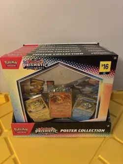 Pokemon TCG SV8.5 Prismatic Evolutions Poster Collection Sealed Display Case - Image 1