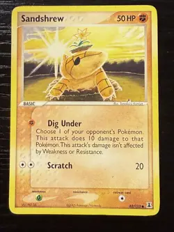 Sandshrew 82/113 Delta Species Pokemon TCG Regular Lightly Played - Image 1