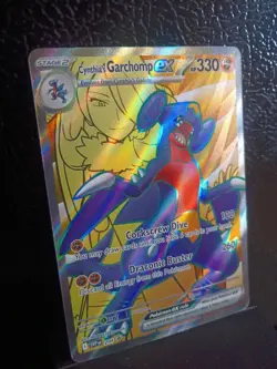 Pokemon TCG Cynthia's Garchomp EX 204 SVP Scarlet & Violet Promo NM amazing - Image 2