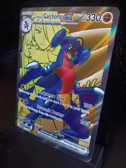 Pokemon TCG Cynthia's Garchomp EX 204 SVP Scarlet & Violet Promo NM amazing - Image 3