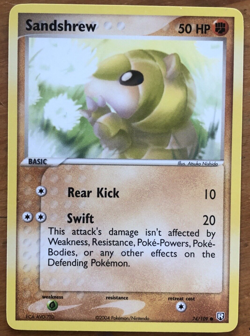 2004 Pokemon TCG Sandshrew - 74/109 - Common EX Team Rocket Returns - Image 1